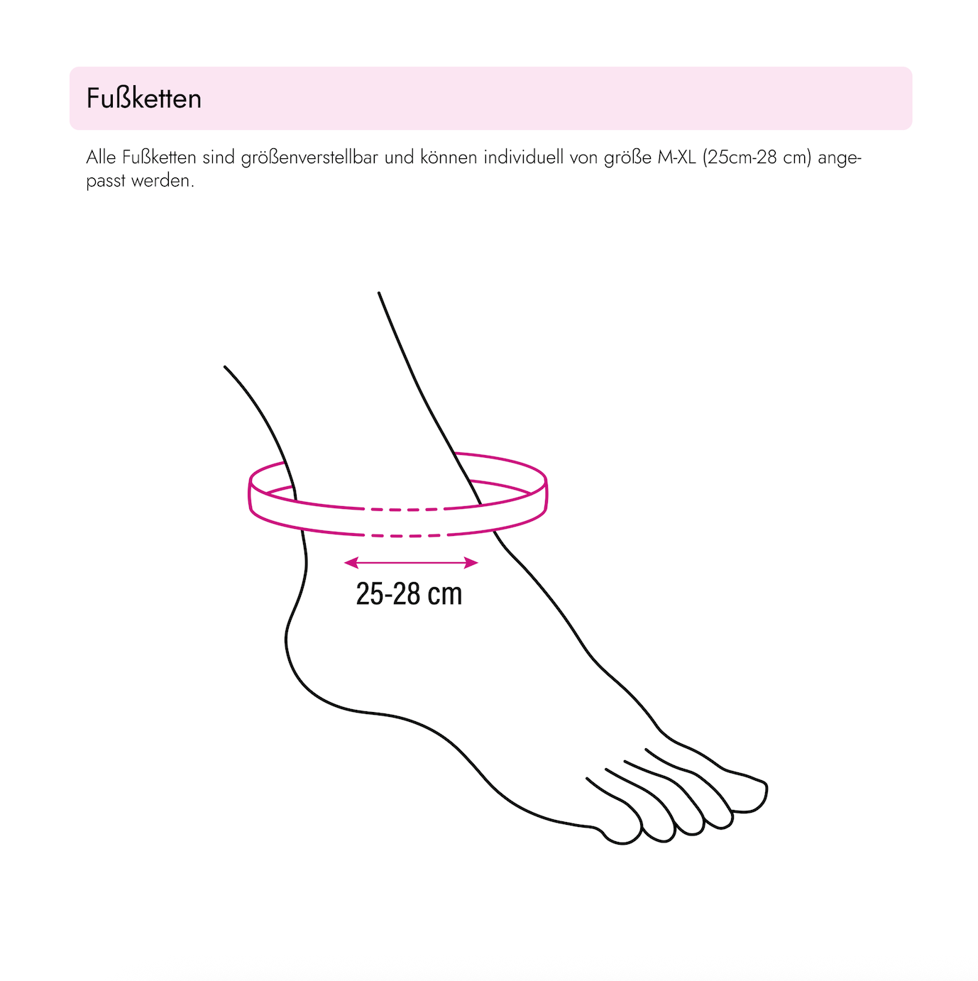a person's foot wearing a pink bracelet.