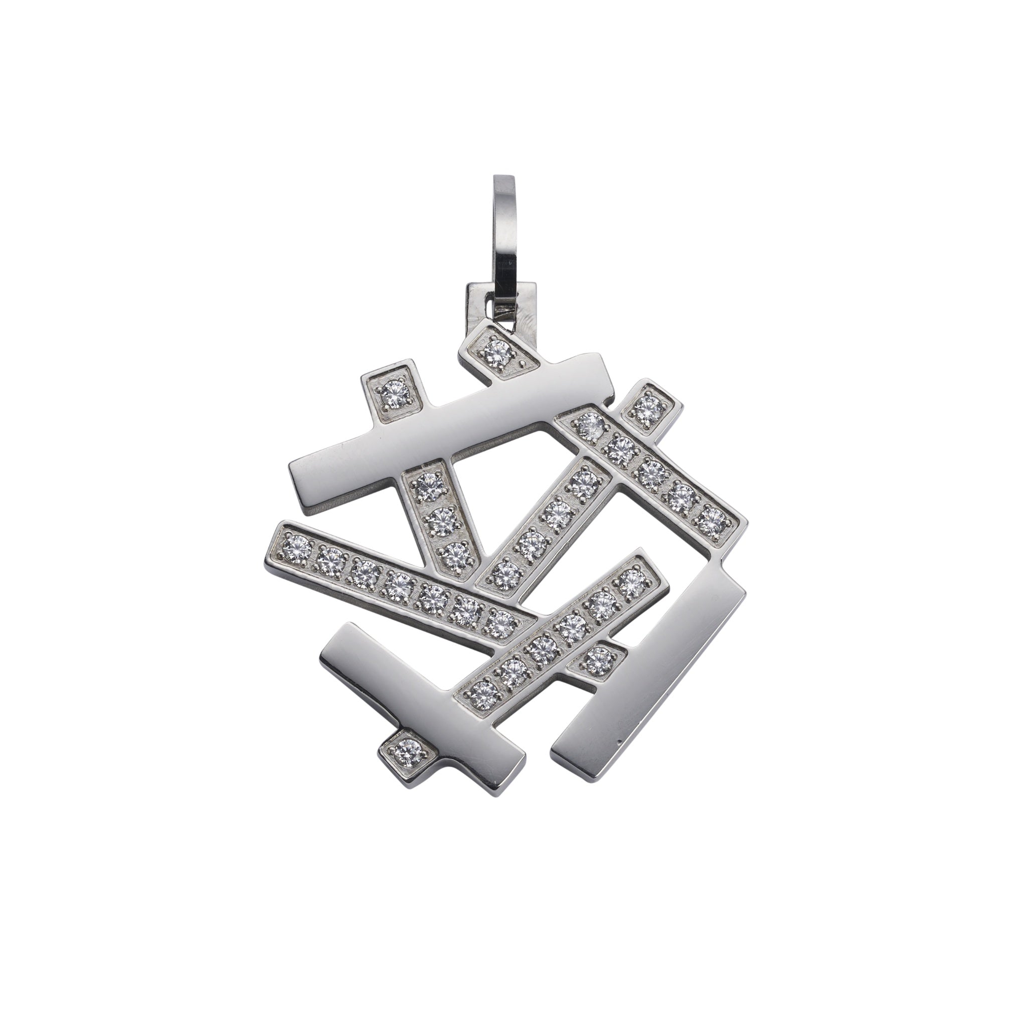 Anhänger Geometric Sparkle  Silber