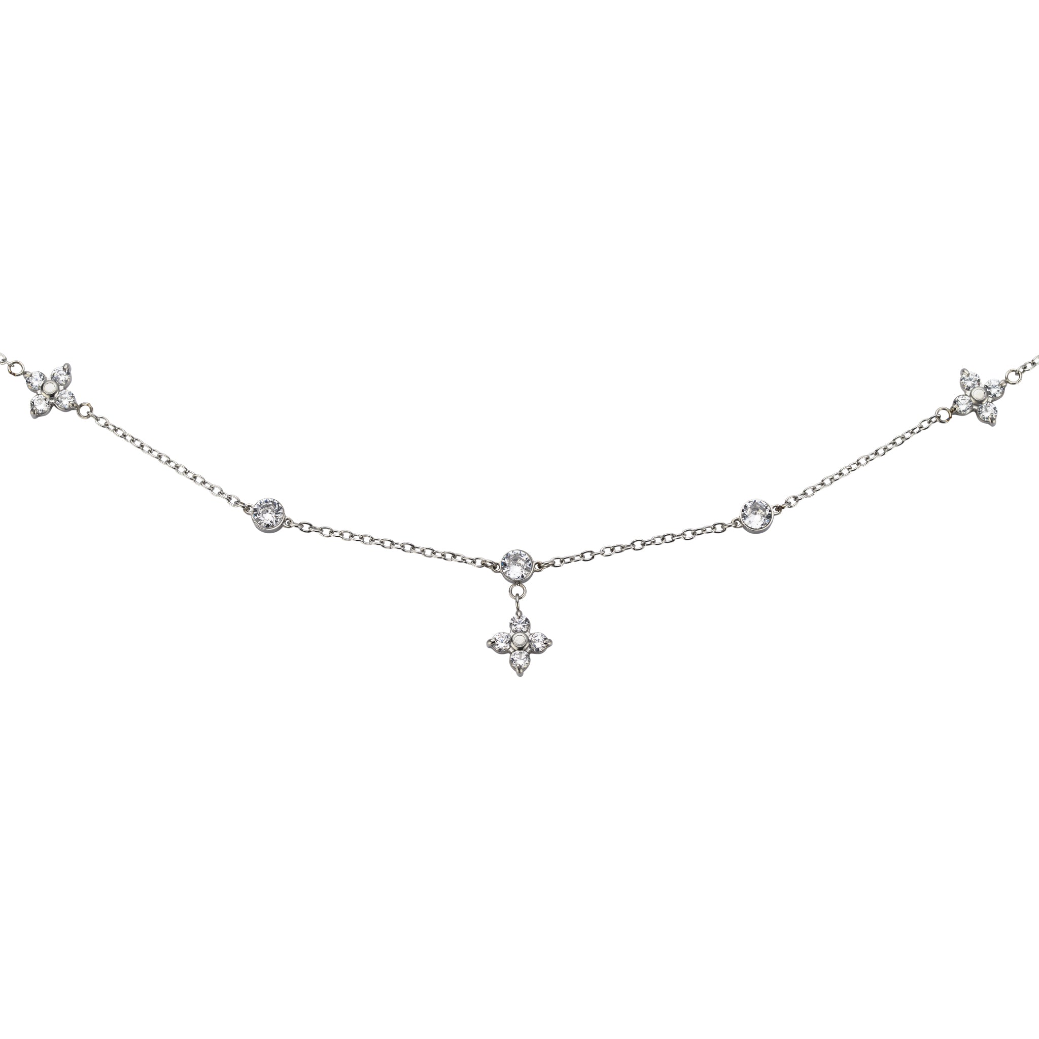 Magnetfußkette silber