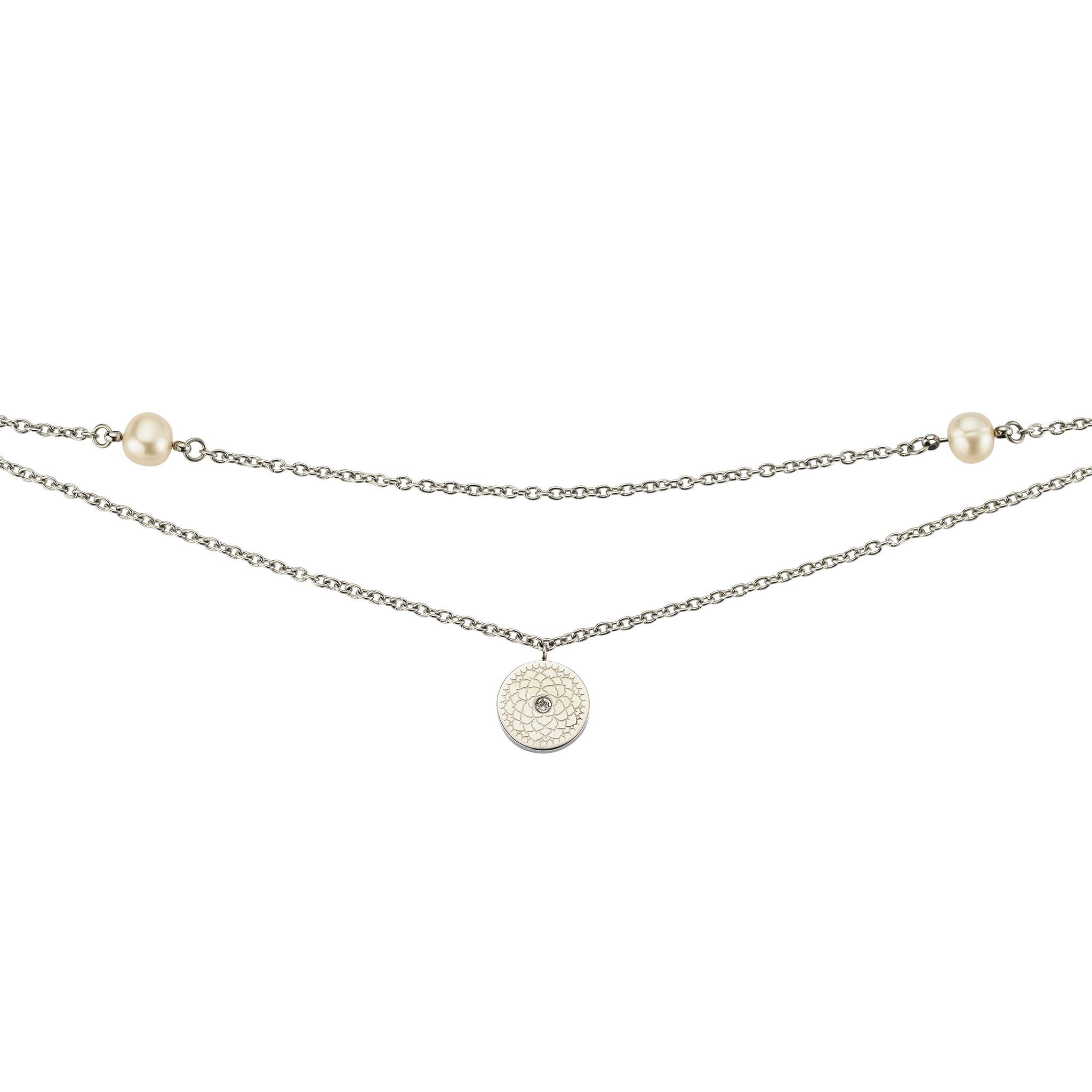 Chakra-Fusskette mit Süßwasserperlen